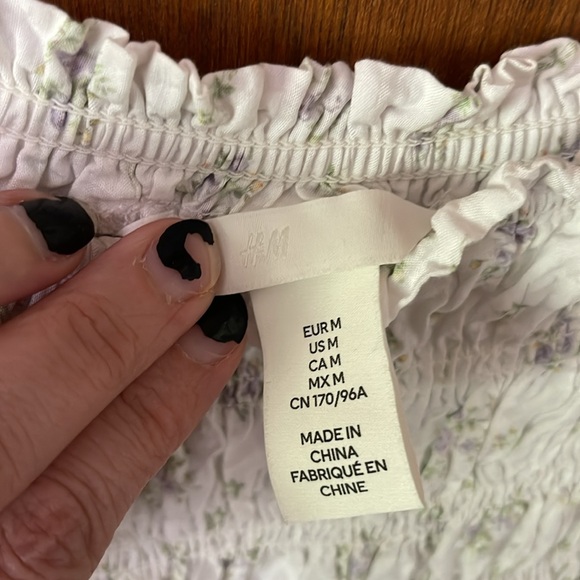 H&M wildflower smocked midi maxi dress - Picture 3 of 10